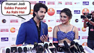 Kumkum Bhagya Serial Couple Abrar Qazi And Rachi Sharma Interview At Zee Rishtey Awards 2024 [upl. by Nowahs85]