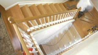 How to install wood on stairs  StareCasing Installation Training [upl. by Bozuwa]