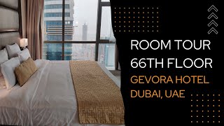 Gevora Hotel the TALLEST hotel in the world  ROOM TOUR 66th floor  Dubai UAE gevorahotel gevora [upl. by Brookes]