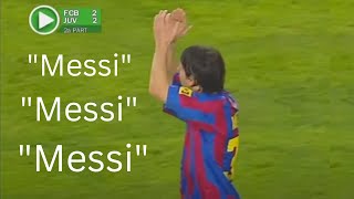 The first moment the MESSI CHANT was born 2005 [upl. by Aralc]