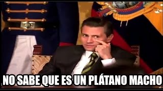 Peña Nieto NO SABE que es un Plátano Macho NO SUPO Responder al Presidente de Ecuador [upl. by Screens]