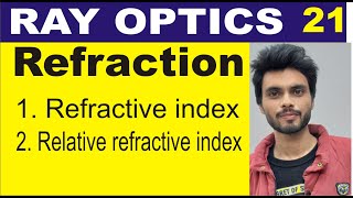 Refractive index  ray optics class 12  optics class 12  ray optics class 12 physics [upl. by Casilda]