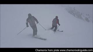 Chamonix Mont Blanc hors piste www chamonixskiguide com [upl. by Fairfax]