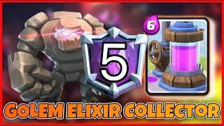 IM 5 IN THE WORLD WITH BROKEN GOLEM DECK🌎 Clash Royale [upl. by Hallsy30]