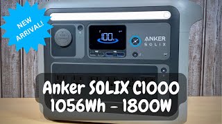 New Anker SOLIX C1000 Portable Power Station UltraFast Recharge amp 2400W Surge [upl. by Ashien]