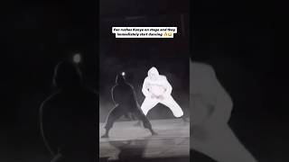 Fan rushes Kanye West on stage and they immediately start dancing💀😭 kanyewest rap hiphop [upl. by Arnie]