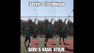 Tenis Dersleri  Servis Nasıl Atılır Adım Adım Öğreniyoruz Tennis Lesson  Service [upl. by Jesher756]