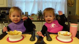 Twins try maple sugar on oatmeal [upl. by Iaw]