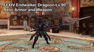 FFXIV Endwalker Dragoon Lv 89 Artifact Armor amp Weapon [upl. by Togram]