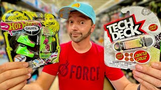 Tech Deck VS Hot Wheels Fingerboards [upl. by Irabaj]