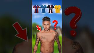 Neymar Jr Jersey Challenge ❓❌ football neymar psg barcelona shorts fifa [upl. by Ylrehc]