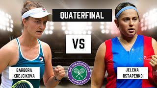 WTA LIVE JELENA OSTAPENKO VS BARBORA KREJCIKOVA WTA WIMBLEDON OPEN 2024 TENNIS PREVIEW STREAM [upl. by Etnuahs]