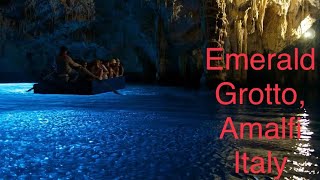 The Emerald Grotto Grotta dello Smeraldo in Amalfi Italy italy [upl. by Irrot]