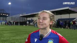 REACTION  Mia Fitzsimmons  Linfield Women 2  5 Lisburn Rangers [upl. by Gonnella446]