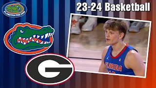 20232024 Florida vs Georgia Basketball Uninterrupted Full Game Playback [upl. by Rawna]