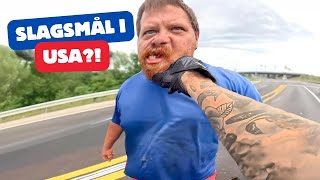 BIL VS MOTORCYKEL I USA SJUKT [upl. by Heck]