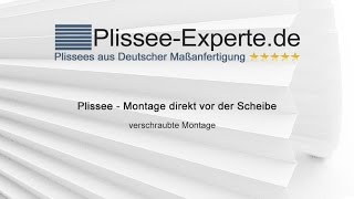 Plissee  Montage direkt vor der Scheibe Alternative [upl. by Peedus]