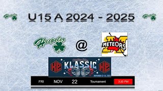 Game 1 U15 A Hespeler Shamrocks at Mitchell Meteors 22NOV2024 [upl. by Kcira10]