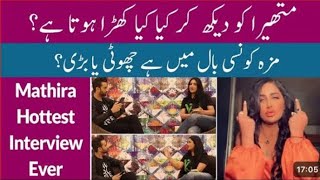 Mathira Hottest Interview  Double Meaning Funny Questions  Roasting Mathira And Her JOSH Ads [upl. by Wilbur]