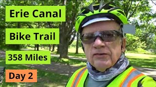 Cycling the Erie Canal Bike Trail  Day 2  Brockport to Newark [upl. by Enuahs]