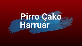 PIRRO ÇAKO  HARRUAR  Lyrics [upl. by Ettevets404]