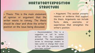 presentation about hortatory exposition text [upl. by Eitten]