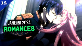 ANIMES COM MAIS ROMANCE DE JANEIRO 2024 [upl. by Alonso]