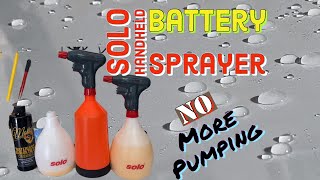 Solo Handheld Battery SprayerWaterless WashMultiUse Bottle SprayerTesla [upl. by Nwahsem]