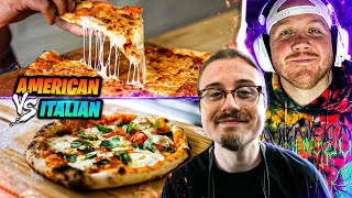 TIMTHETATMAN REACTS TO NEW YORK VS ITALIAN PIZZA [upl. by Ecallaw715]