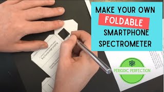 Making your Foldable Paper Cellphone Spectrometer [upl. by Akcire]