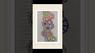 Day 28 Zentangle Easy Patterns zentangle zenart shorts sketch doodle artwork drawing [upl. by Sandry188]