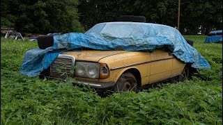 Starting MercedesBenz w123 240D After 14 Years  Test Drive [upl. by Llerad]