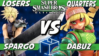 Coinbox 89  Spargo Cloud vs Dabuz Min Min Losers Quarters  Smash Ultimate [upl. by Assila]