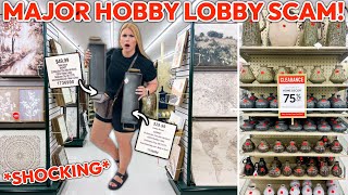 HOBBY LOBBY IS SCAMMING PEOPLE HERES THE TRUTH 🔍 SHOCKING  75 Off Clearance Decor Finds [upl. by Yart280]