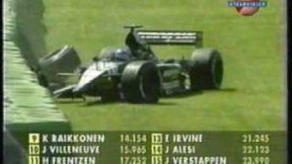 2001 Formula 1 San Marino GP  Fernando Alonso crash [upl. by Annovad]