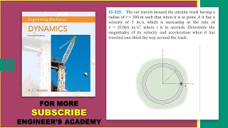 12125  Curvilinear Motion  Engineering Dynamics Hibbeler 14th Edition  Engineers Academy [upl. by Adda694]