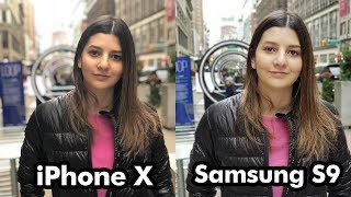 Samsung Galaxy S9 Plus Camera Vs iPhone X [upl. by Madid]