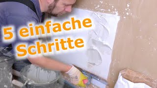 Wände spachteln und ausbessern Kleine Schäden selber reparieren  Schritt für SchrittVideo [upl. by Ordnazil]