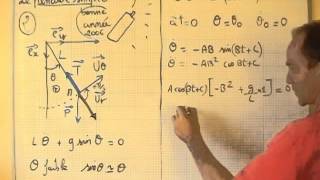 dynamique  II1 pendule simple petites oscillations expression de téta [upl. by Attecnoc]