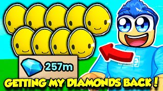 I SOLD SO MANY EGGS IN PET SIMULATOR 99 TO GET MY DIAMONDS BACK [upl. by Moshe]