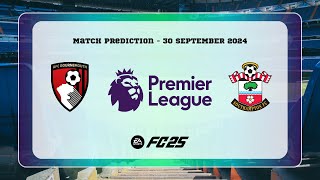 AFC Bournemouth vs Southampton FC  Prediction  202425 Premier League  EA FC 25 [upl. by Savell]