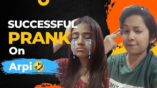 My 1st Prank On Arpi🤣Prank Bhari Pad gya🫣 Lgbt Couple SonuArpiVlogs [upl. by Tonl179]