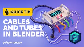 Cables and Tubes Tutorial in Blender 292  Polygon Runway [upl. by Iiette483]