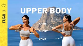 Tone Your Upper Body in JUST 10 Minutes Tone Arms Chest amp Back  No Equipment Needed [upl. by Yllier]