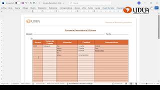 Cápsula  Aplicación Recordatorio 24 Horas  Proyecto de Tesis Nutrición y Dietetica UDLA CCP [upl. by Nedac]