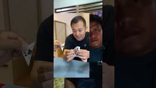 Magic trick reaction funny pesulapmerah shorts [upl. by Milurd]