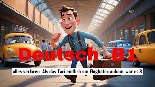 Learning German Thrilling Airport Adventures – B1 Level [upl. by Horan]