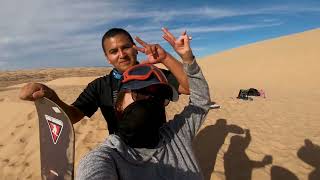 SANDBOARDING  DUNAS DE CUERVITOS  MEXICALI BC [upl. by Ahsilahs98]