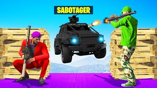 2 NOOBS vs Sabotager INSURGENT GTA 5 [upl. by Rehpotsrihc680]