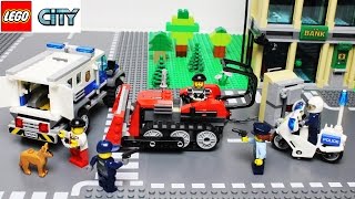 Мультик ЛЕГО Ограбление банка на бульдозере Полицейская погоня LEGO bank robbery Animation [upl. by Leahpar147]